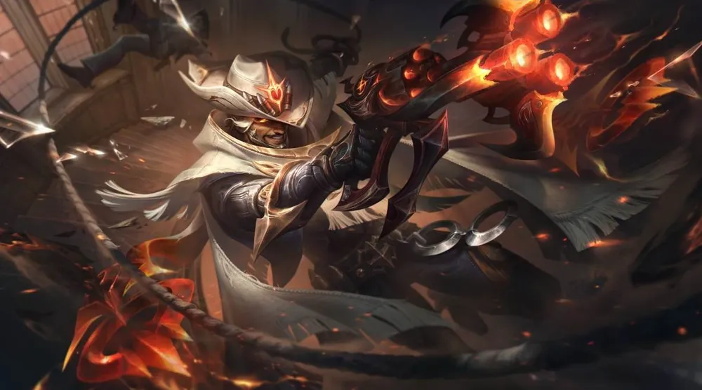 High Noon Akshan splash art